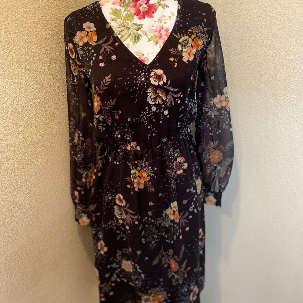 Midi sheer dress